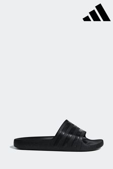 adidas Black Adilette Aqua Sliders (602887) | £20