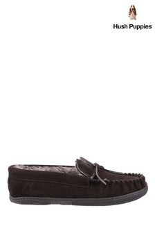 Hush Puppies Brown Ace Slip-On Slippers