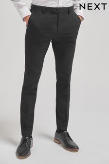 mens super skinny stretch trousers