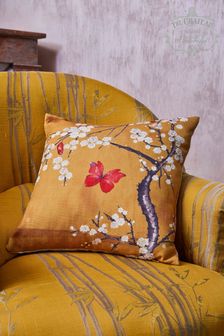 The Chateau by Angel Strawbridge Ochre Yellow Blossom Digi Cushion (617296) | £24