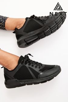 womens all black trainers uk