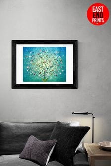 Black The Singing Tree by Fiona Watson Framed Print
