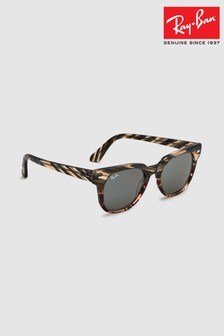 Ray-Ban® Grey/Brown Meteor Sunglasses (618724) | £175