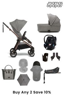 Mamas & Papas Grey Strada Luxe 10 piece bundle (Save £393) (620331) | £1,229