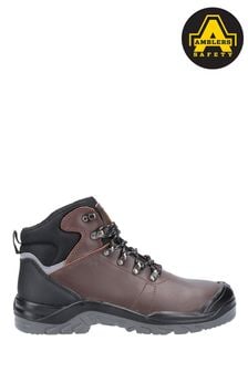 Amblers Safety Brown AS203 Laymore Water Resistant Leather Safety Boots (622359) | £52.99