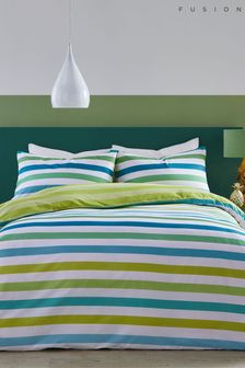 Fusion Green Carlson Stripe Duvet Cover Set