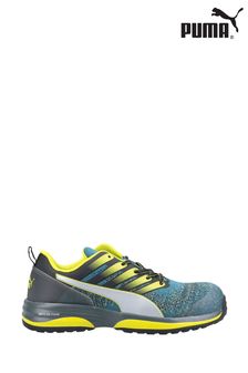 Puma Green Safety Blue Charge Low Safety Trainers