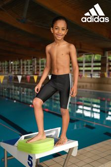 adidas Black Junior 3-Stripes Swim Jammers (624040) | £20