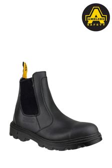Amblers Safety Black FS129 Water Resistant Pull-On Safety Dealer Boots (627517) | £72