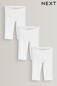 White 3 Pack Cropped Leggings (3-16yrs) (630052) | £12 - £18