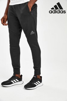 plain black adidas joggers