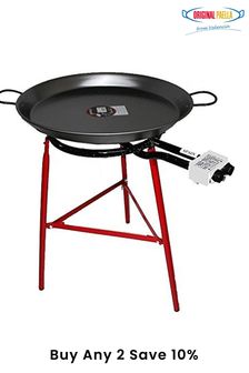 Paella Cooking Set With 70cm Polished Steel Paella Pan By Original Paella