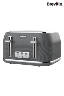 Breville Grey Flow 4 Slot Toaster