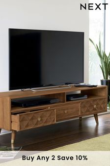 Dark Lloyd Mango Wood Wide TV Stand (633946) | £525