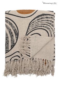 Bloomingville Grey Recycled Cotton Natural Throw