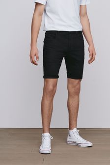 mens grey denim shorts