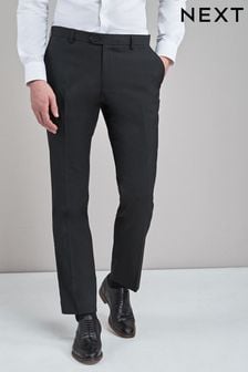 Black Slim Fit Stretch Formal Trousers (639067) | £24