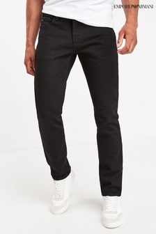 mens black armani jeans
