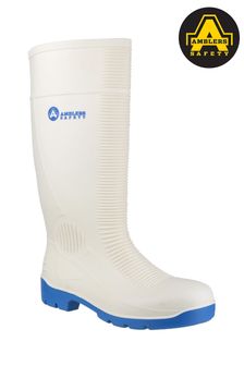 Amblers Safety White FS98 Steel Toe Food Safety Wellington Boots