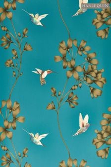 Harlequin Blue Lotus Wallpaper