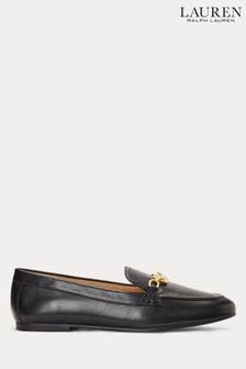 Lauren Ralph Lauren Averi Black Leather Loafers (646564) | £129