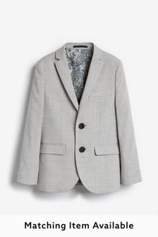 Grey Tailored Fit Suit: Jacket (12mths-16yrs) (655318) | £34 - £42