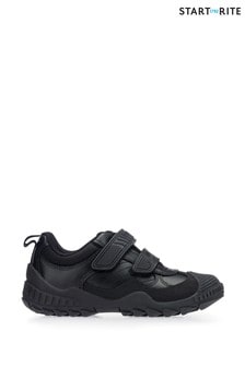 Start-Rite Extreme Pri Black Leather Wide Fit Shoes