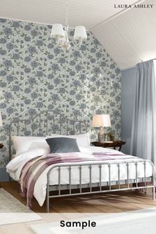 Blue Pickworth Posy Pale Seaspray Blue Wallpaper