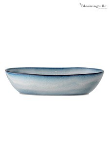 Bloomingville Blue Sandrine Stoneware Serving Bowl