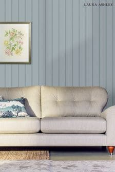 Seaspray Blue Chalford Wood Panelling Wallpaper
