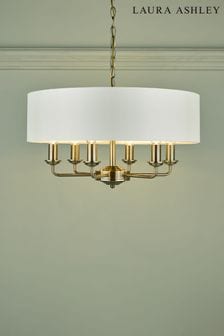 Brass Sorrento 6 Light Armed Fitting Ceiling With Lamp Shade