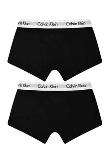 Calvin Klein Underwear Boys Black Boxer Shorts Two Pack