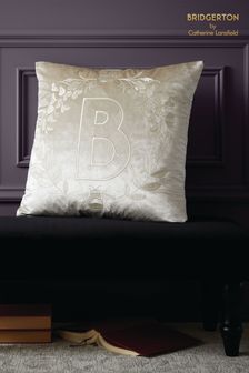 Bridgerton by Catherine Lansfield Natural Regency Crown Cushion