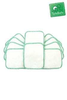 TotsBots Reusable Baby Wipes White