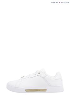 Tommy Hilfiger White Court Trainers (668359) | £120