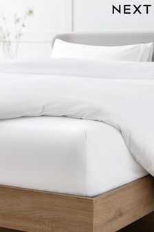 White Collection Luxe 400 Thread Count Deep Fitted 100% Egyptian Cotton Sateen Deep Fitted Sheet (672781) | £25 - £40