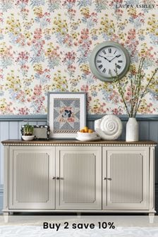 Hanover Pale French Grey 3 Door Sideboard by Laura Ashley