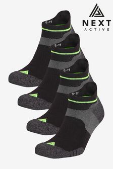 Black 4 Pack Next Active Cushioned Socks (675927) | £12