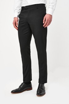 mens formal pants black