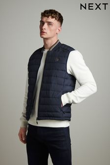 Navy Shower Resistant Tipped Gilet (678028) | £42