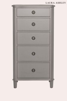 Henshaw Pale Charcoal Tall 5 Drawers Chest 