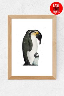 East End Prints White Penguin Print by Dieter Braun