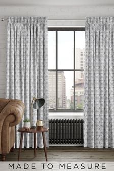Silver Hallam Made To Measure Curtains