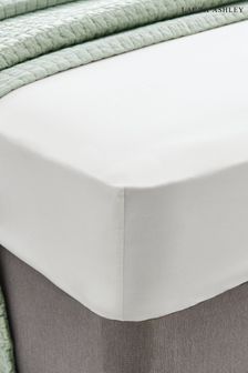 White 200 Thread Count Cotton Fitted Sheet