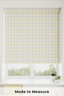 Yellow Cosy Check Made To Measure Roller Blind (683540) | £57