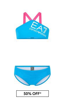 EA7 Emporio Armani Girls Blue Bikini