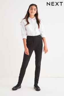 Black Skinny Fit Stretch High Waist School Trousers (9-17yrs) (687000) | £11.50 - £18