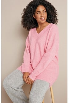 ladies baby pink jumper