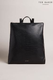 Ted Baker Large Belux Imitation Croc Black Backpack (698247) | £110