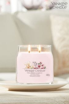 Yankee Candle Pink Signature Medium Jar Cherry Vanilla Scented Candle